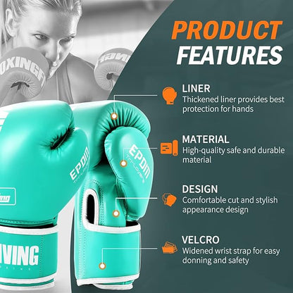 FIVING Boxing Gloves for Men and Women Suitable for Boxing Kickboxing Mixed Martial Arts Muay Thai MMA Heavy Bag Training