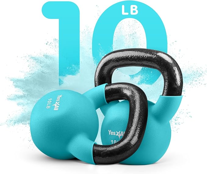 Yes4All Neoprene Coated/Adjustable Kettlebell & Kettlebell Sets -