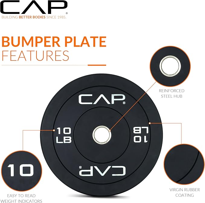 CAP Barbell Rubber Olympic Bumper Plate
