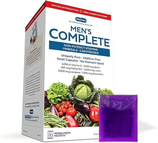ANDREW LESSMAN Multivitamin - Men's Complete 120 Packets – High Potencies of 30+ Nutrients, Essential Vitamins, Minerals & Carotenoids. Small Easy-to-Swallow. No Binders, No Fillers, No Additives