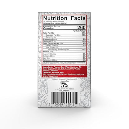 Rich Piana 5% Nutrition Snack Time | Squeezable Protein Shots | High Protein Snack Pouches | Convenient, Real Food Protein from Peanuts & Egg Whites | 10-Count (Peanut Butter)