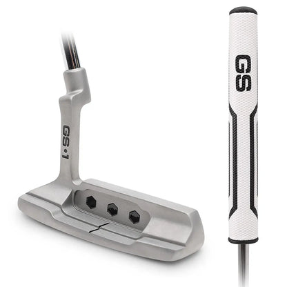 GoSports GS1 Tour Golf Putter – Choose Oversized Grip or Traditional Grip - 34” Right-Handed Blade Putter with Milled Face