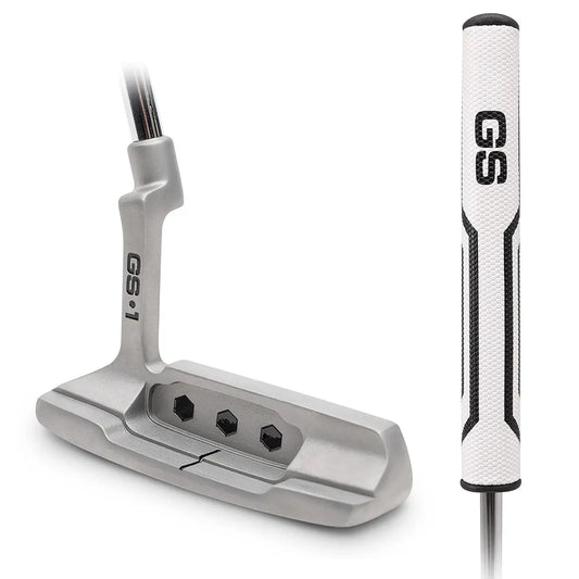 GoSports GS1 Tour Golf Putter – Choose Oversized Grip or Traditional Grip - 34” Right-Handed Blade Putter with Milled Face