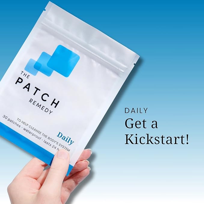 The Patch Remedy Daily Glutathione Patch - 30 Topical Glutathione Patches Plus NAC with Glutathione (Antioxidant) and N-Acetyl-Cysteine, Skin Sticker Cleanse Patch Transdermal