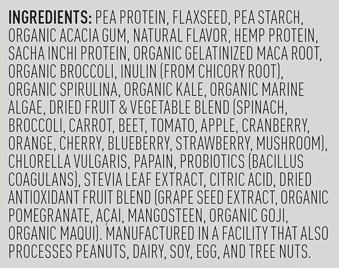 Vega One All in One Nutritional Shake French Vanilla - Plant Based Vegan Protein Powder, Non Dairy, Gluten Free, Non GMO, 29.2 Ounce (Pack of 1)