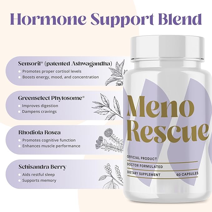 Menopause Supplements for Women - All Stage Meno Relief for Hot Flashes - Women's Hormone Support - Complete Menopause Relief - Menopause Support for Over 50 - Happy Natural Harmony Formula - 3 Pack
