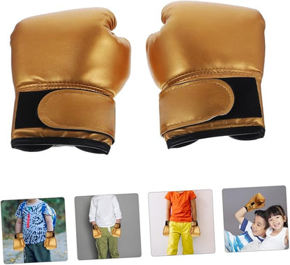 Garneck Kids Boxing Gloves Training Gloves Training Mitts Junior Punch PU Leather Sponge Filled for Toddler and Youth Red