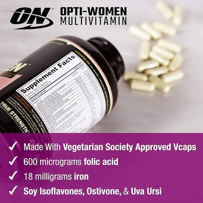 Optimum Nutrition Opti-Women Multi-Vitamin Capsules, 120 Count