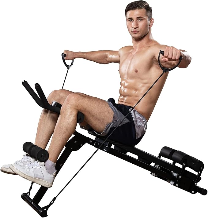 HANSTORM Adjustable Folding Sit Up Bench Workout