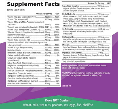 Pure Essence Labs ProFema - Multivitamin for Women - Natural Menopause Relief Supplement - Promotes Hormone Balance, Reduces Hot Flashes, Mood Swings, Night Sweats (120 Capsules)