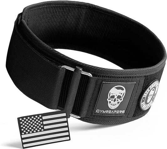 Gymreapers Quick Locking Weightlifting Belt for Bodybuilding 4 Inch