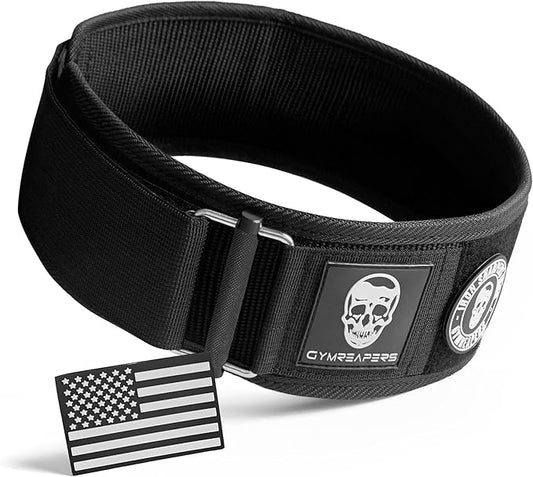 Gymreapers Quick Locking Weightlifting Belt for Bodybuilding 4 Inch