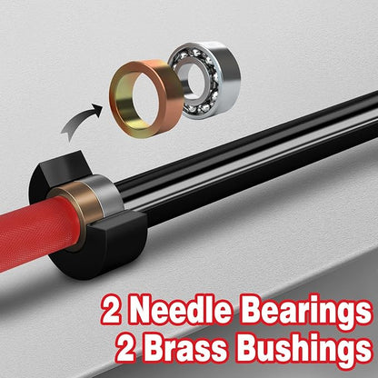 7ft Olympic Barbell for Strength Training and Olympic Weightlifting 500 700 700 1000LBS 1000LBS Capacity 2 Inch