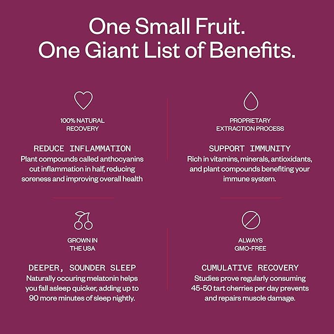 Cheribundi 100% PURE Tart Cherry Juice, No Sugar added - Pro Athlete Post Workout Recovery - Fight Inflammation and Support Muscle Recovery - 8 oz, 12 Pack