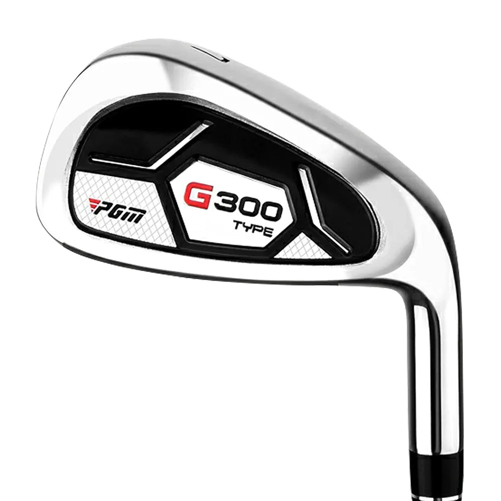 PGM Men's G300 Type 9/12 Pieces Complete Golf Club Set - Titanium #1 Driver, Draw-Biased Hybrid, High-Strength Stainless Steel Iron Set, High Forgiveness Putter, with Stand Bag