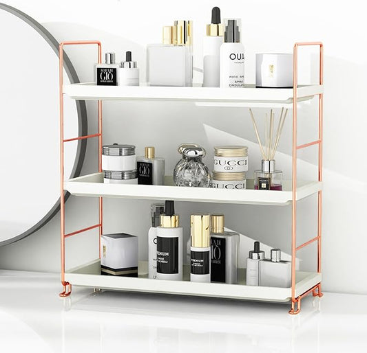 FSyueyun 3-Tier Makeup Shelf Organizer