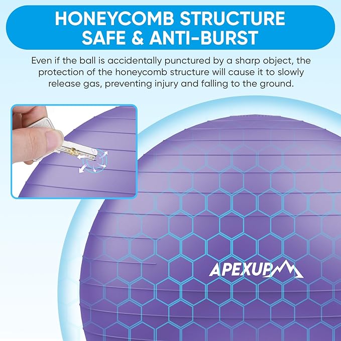 APEXUP Yoga Ball Exercise Ball