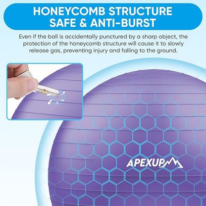 APEXUP Yoga Ball Exercise Ball