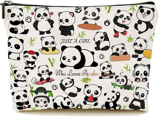 Panda Makeup Bags, Panda Gifts for Women, Funny Cosmetic Bag Birthday Christmas Gifts for Her, Sister, Daughter, Women