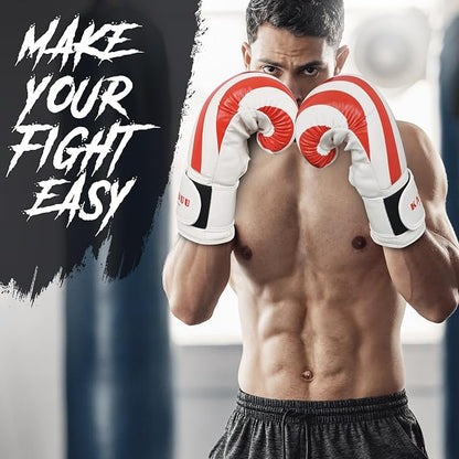 USA Flag Boxing Gloves for Men & Women, Boxing Training Gloves, Kickboxing Gloves, Sparring Punching Gloves, Heavy Bag Workout Gloves for Boxing, Muay Thai, American Flag Boxing Gloves