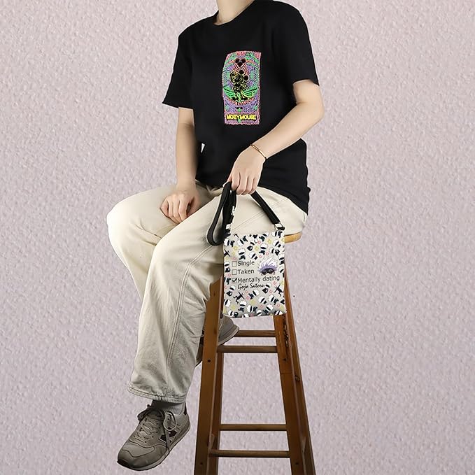 MNIGIU JJK Anime Inspired Cosmetic Bag - Themed Crossbody Gift
