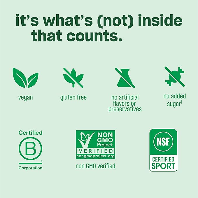Vega Premium Sport Protein Peanut Butter Protein Powder, Vegan, Non GMO, Gluten Free Plant Based Protein Powder Drink Mix, NSF Certified for Sport, 28.7 oz