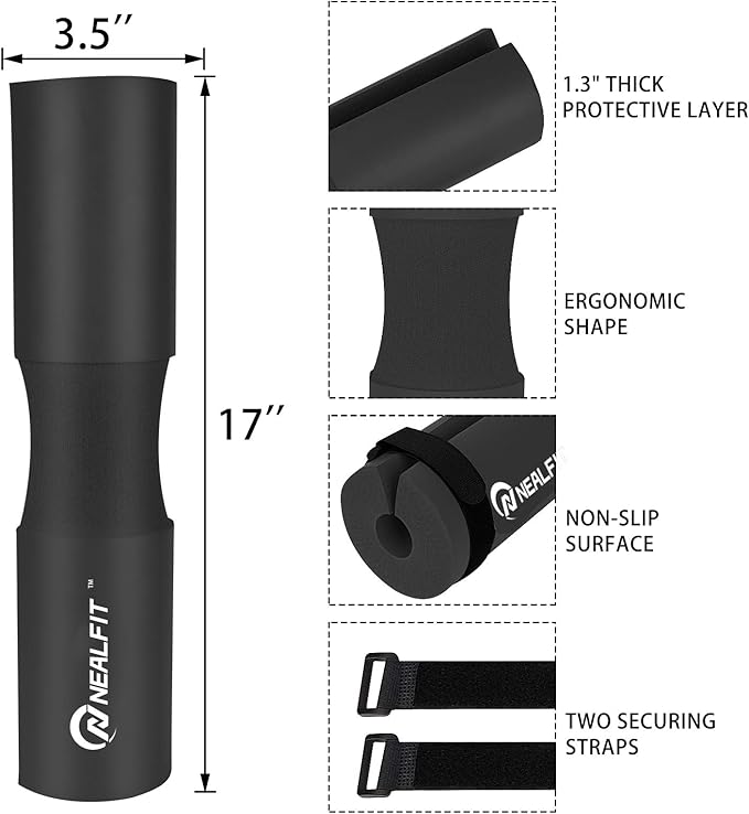 Barbell Pad Squat Pad for Squats—Squat Bar Pad—Great