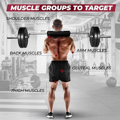 Yes4All Multi Grip Barbell & Cable Attachment - 2 Collars,