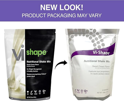 Vi-Shape Nutritional Shake Mix Sweet Cream Flavor | 22oz (1 Bag, 24 Servings)