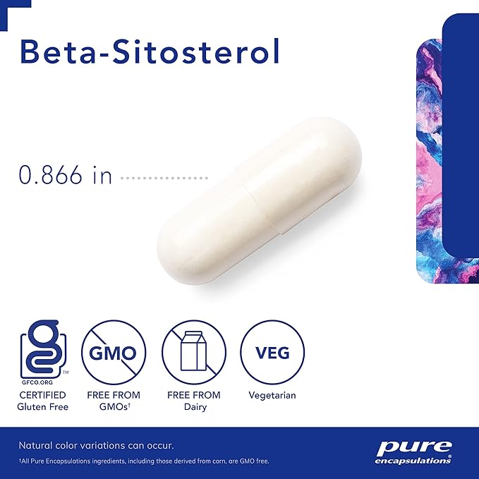Pure Encapsulations Beta-Sitosterol | Supplement for Urinary Flow and Health* | 90 Capsules