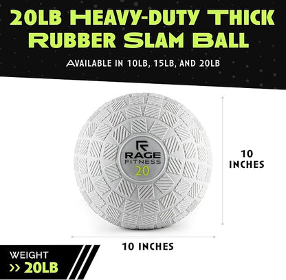 Slam Balls - Tread Textured for Firm Grip, Full Body Core Toning Ball