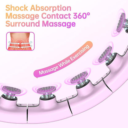 Weighted Exercise Hoop for Adults Weight Loss 16 Detachable