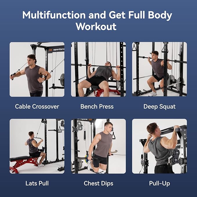 Sportsroyals Power Cage 1600lbs Multi-Function