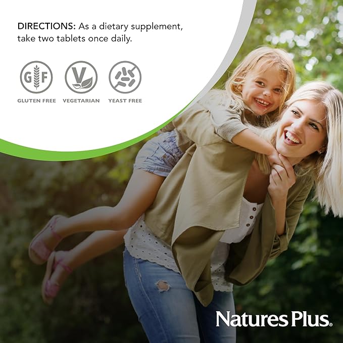 Natures Plus Ultra Prenatal Multivitamin - 800 mcg Folate, 180 Vegetarian Tablets - Prenatal Supplement with Iron, Iodine, Calcium & B-Complex Vitamins - Gluten-Free - 90 Servings