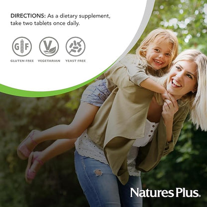 Natures Plus Ultra Prenatal Multivitamin - 800 mcg Folate, 180 Vegetarian Tablets - Prenatal Supplement with Iron, Iodine, Calcium & B-Complex Vitamins - Gluten-Free - 90 Servings