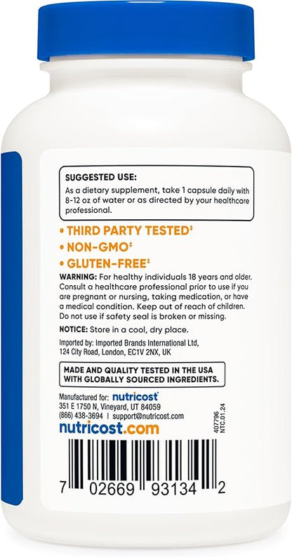 Nutricost 5-HTP 100mg, 240 Vegetarian Capsules (5-Hydroxytryptophan) - Non-GMO & Gluten Free