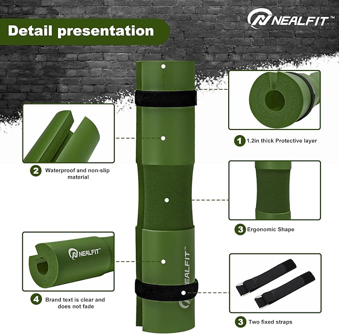 Barbell Pad Squat Pad for Squats—Squat Bar Pad—Great