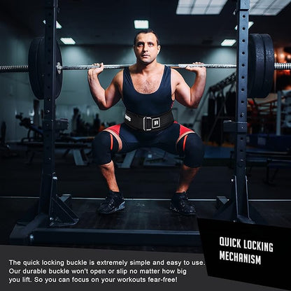 RIMSports Quick Locking Weight Lifting Belt Premium Lifting