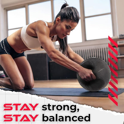 Yes4All Medicine Ball Dual Grip/Exercise Weighted Ball