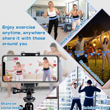 Cozylady Smart Weighted Workout Hoop for Adult Weight Loss 20 Adjustable