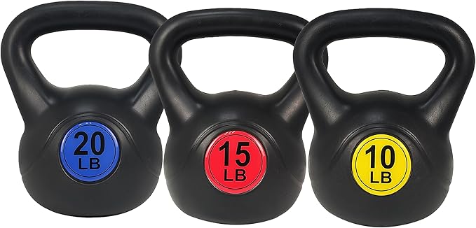 Sporzon! Wide Grip Kettlebell Exercise Fitness Weight Set