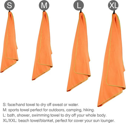 HOEAAS 2 Pack Microfiber Camping Towels