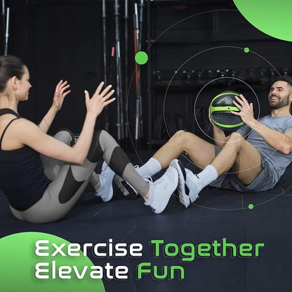 Yes4All Medicine Ball with Dual Texture Grip 6/8/10/12LBS