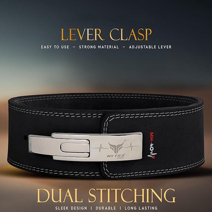 Mytra Fusion Gym Belt with Lever Buckle Weight 4" wide