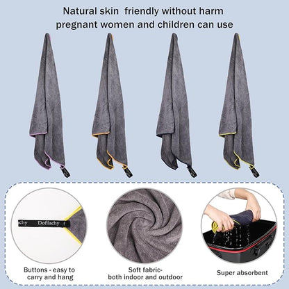 Dofilachy 4 Pack Camping Towel - Camping Towels 24” x 48”