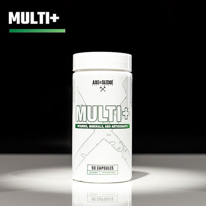 Axe & Sledge Multi Plus Multivitamin for Men & Women, 90 Capsules, 30 Servings