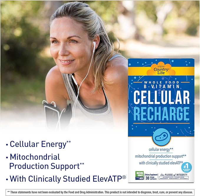COUNTRY LIFE B Vitamin Cellular Recharge, 30 CT