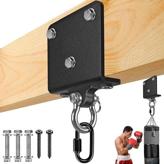 Dolibest Heavy Punching Bag Hanger, I-Beam Mount for Boxing Muay Thai, Wood Beam Hook for Weight Strength Training Systems, Aerial Yoga & Hammock, Resistance Band (1000 LB Capacity)