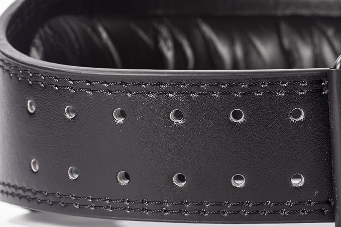 Genuine Leather Weight Lifting Belt for Men Double