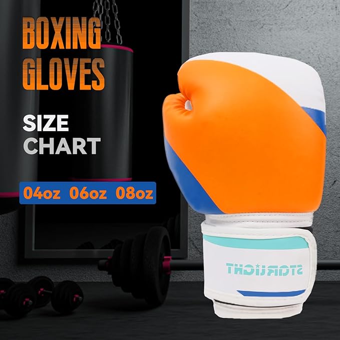 Everlast Youth Boxing Gloves, 4, 6, 8-oz, Kickboxing Training, Kids Bag Gloves for Punching Bag, Boys & Girls